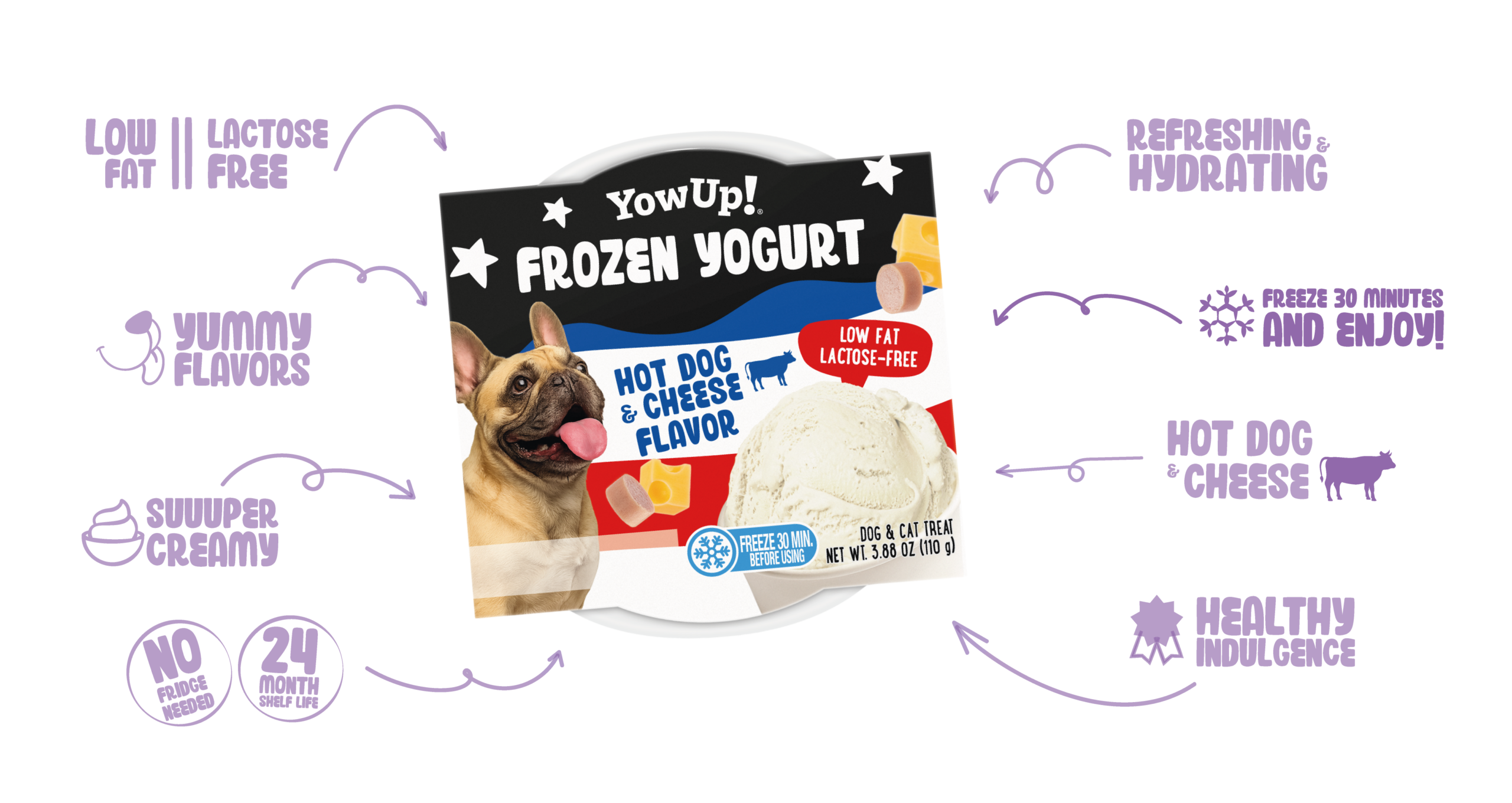 Frozen Yogurt Hot Dog & Cheese Flavor