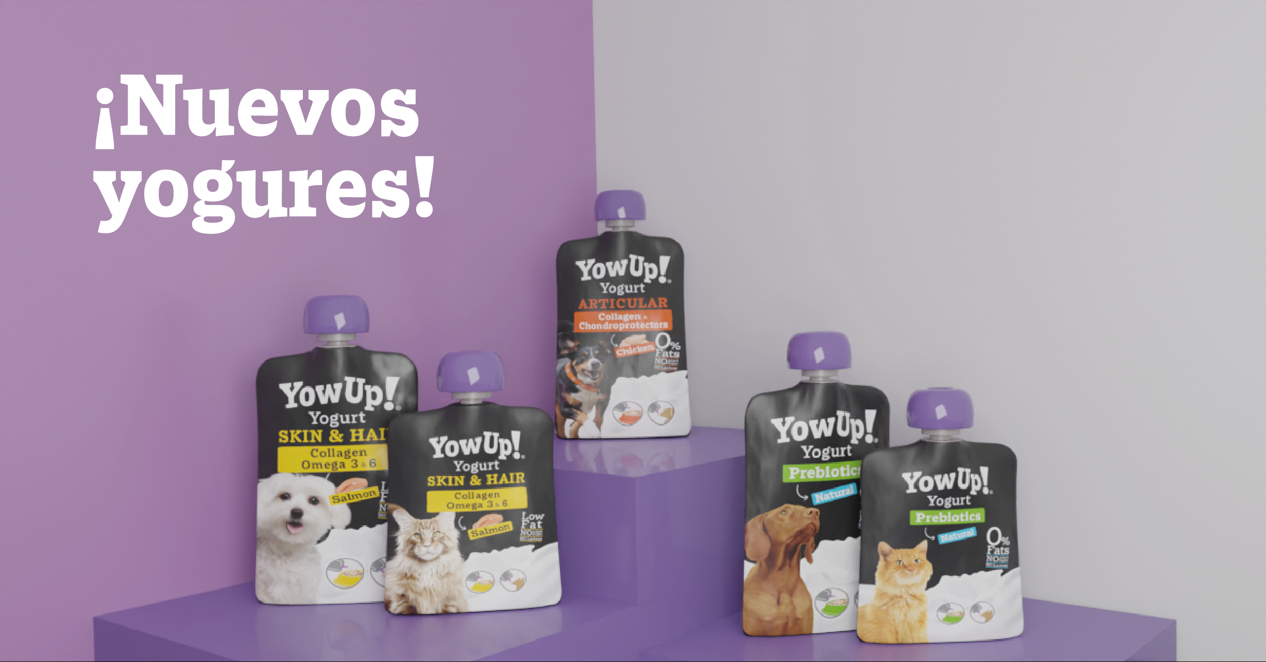 YowUp! Mix. Pack de 3 Yogures Naturales incluye 1 Prebiótico, 1 salmón, 1  Articular Unidades Pack 3 unid.