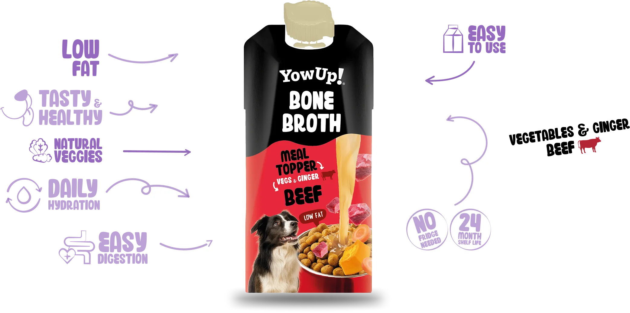 Meal topper vegs y ginger beef