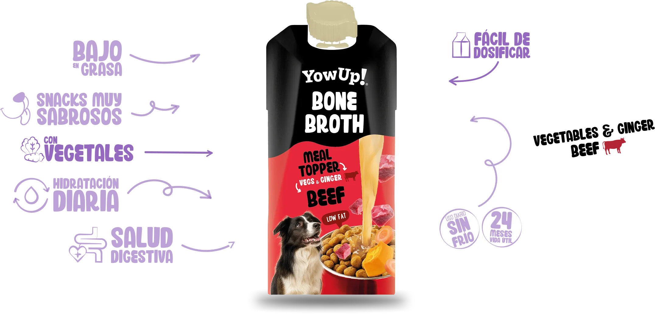 Meal topper vegs y ginger beef