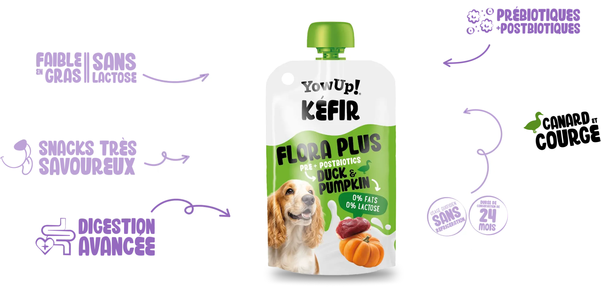 Flora plus pre+postbiotics duck & pumpkin