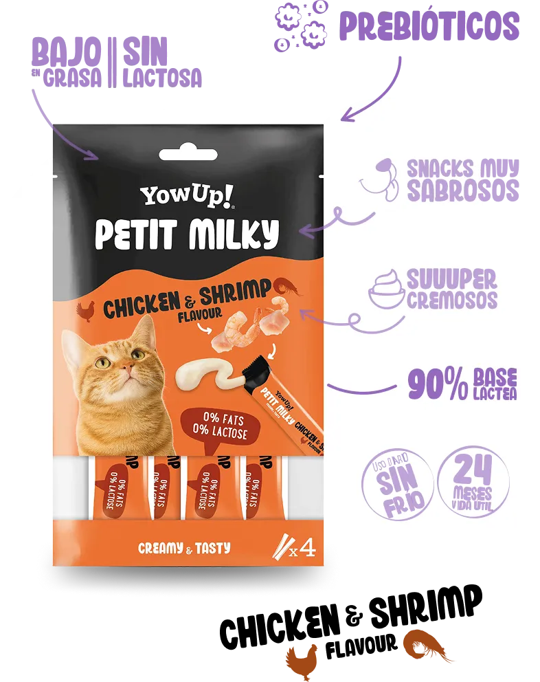 Chicken & Shrimp flavour with prebiotics