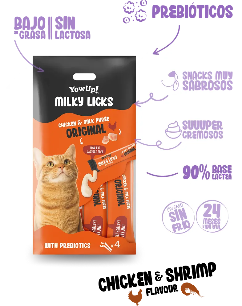 Chicken flavour with prebiotics