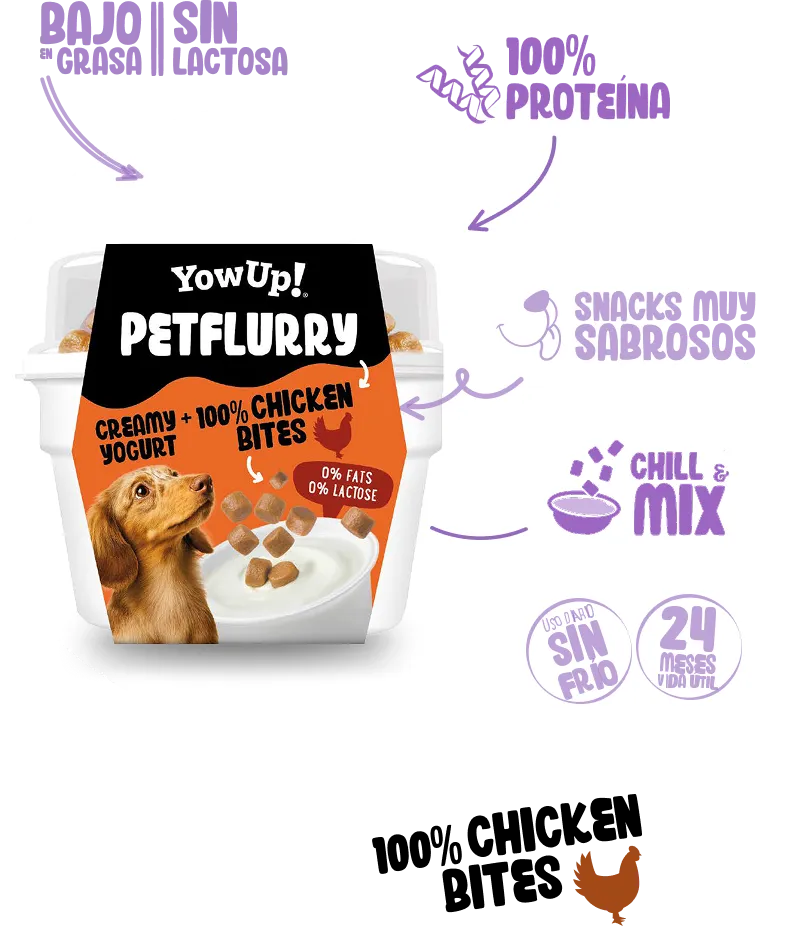 Creamy yogourt 100% chicken bites