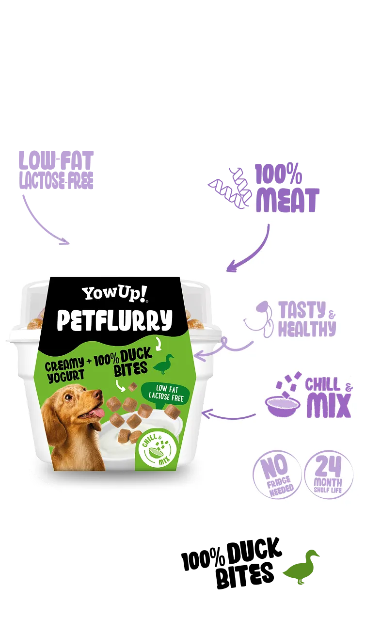 Creamy yogurt 100% duck bites
