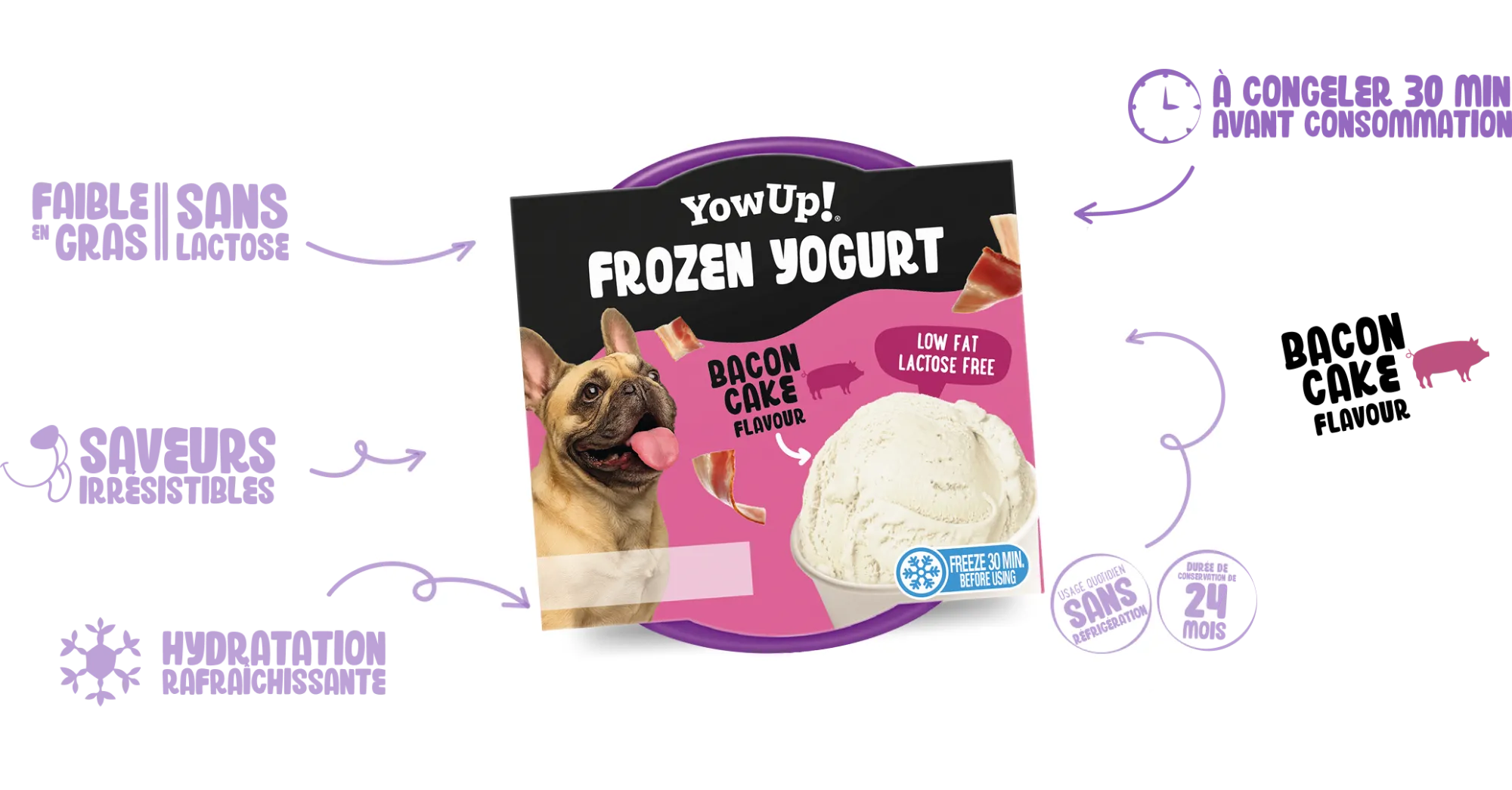 Frozen Yogurt Bacon Cake