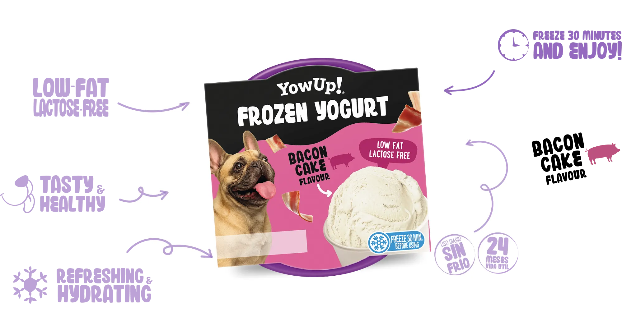 Frozen Yogurt Bacon Cake