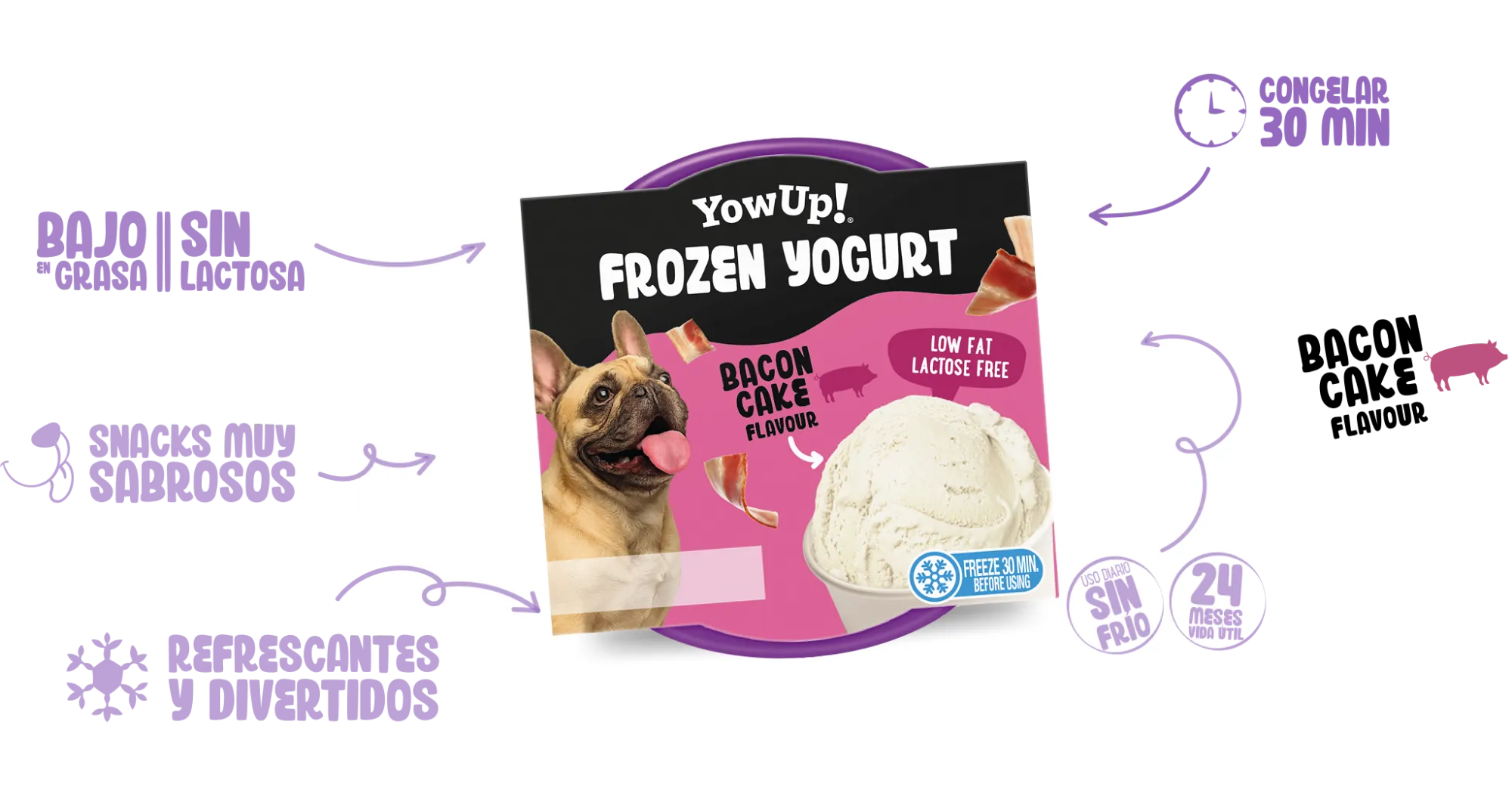 Frozen Yogurt Bacon Cake