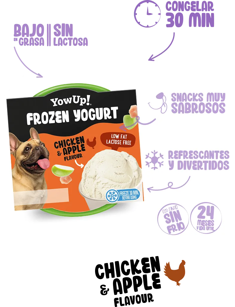 Frozen Yogurt Chicken & Apple