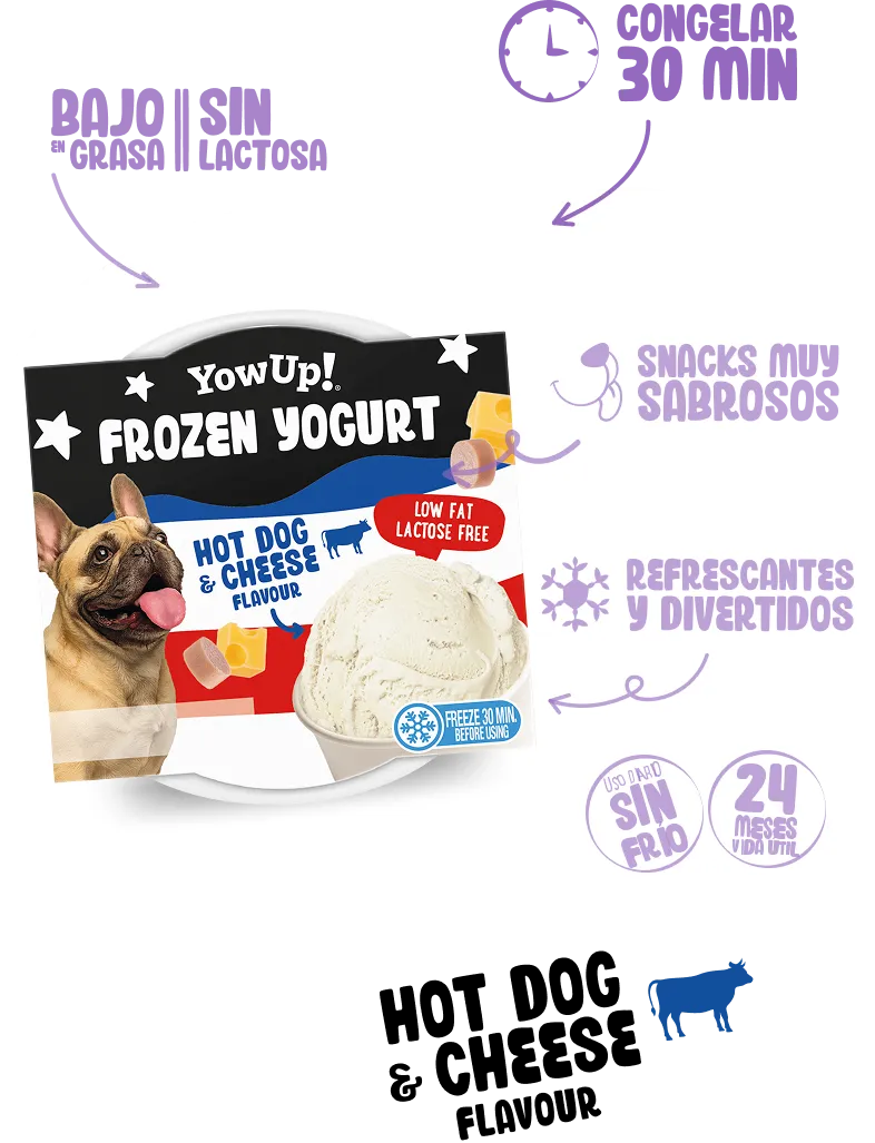 Frozen Yogurt Hot Dog & Cheese