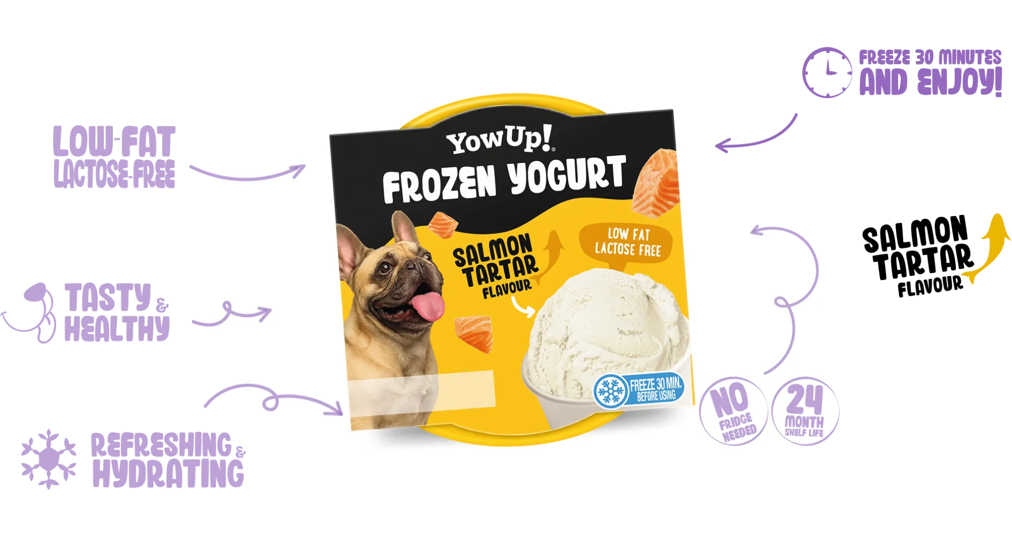 Frozen Yogurt Salmón Tartar