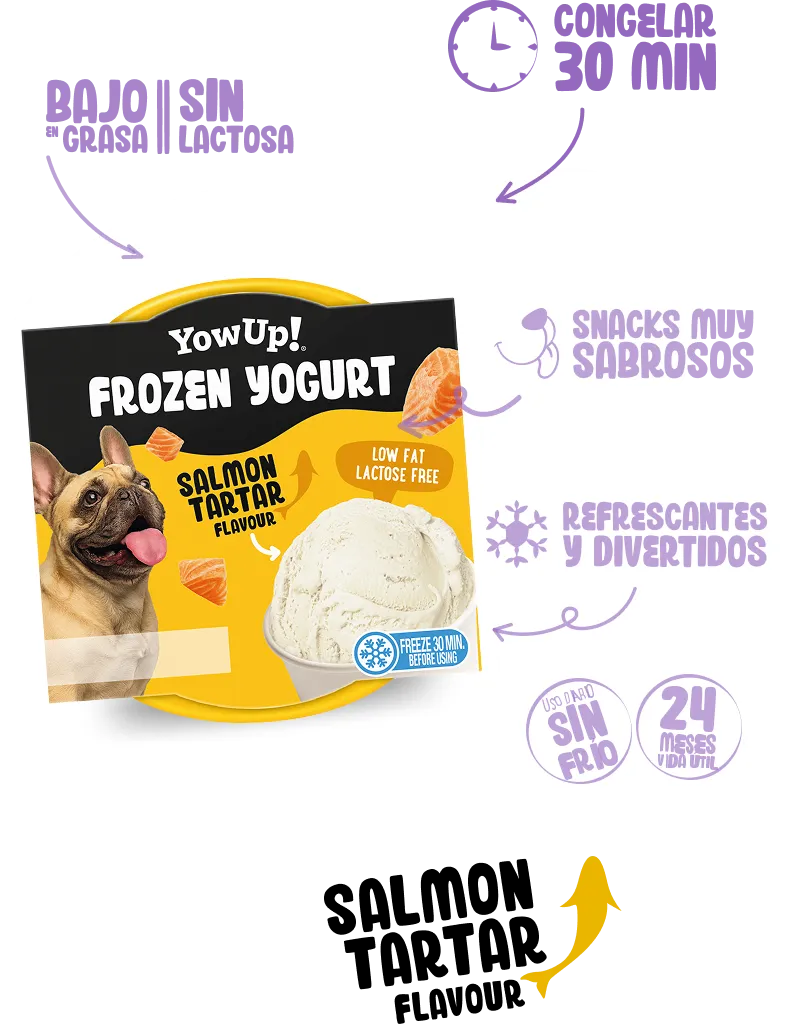 Frozen Yogurt Salmón Tartar