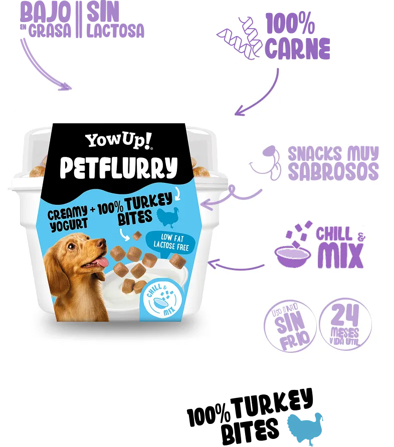 Creamy yogurt 100% turkey bites